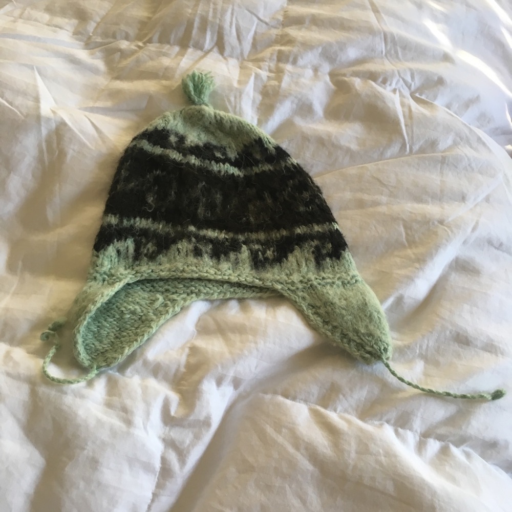 Authentic Peruvian Lambs Wool Knit Hat - image 5